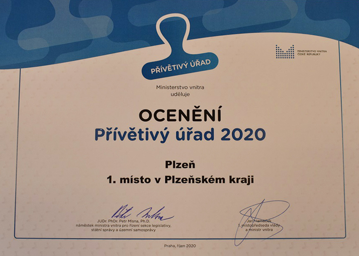 Ocenění Přívětivý úřad Ocenění Přívětivý úřad