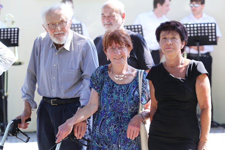 Pietní akt u hrobu Karla Klostermanna. Foto: Petr Eret