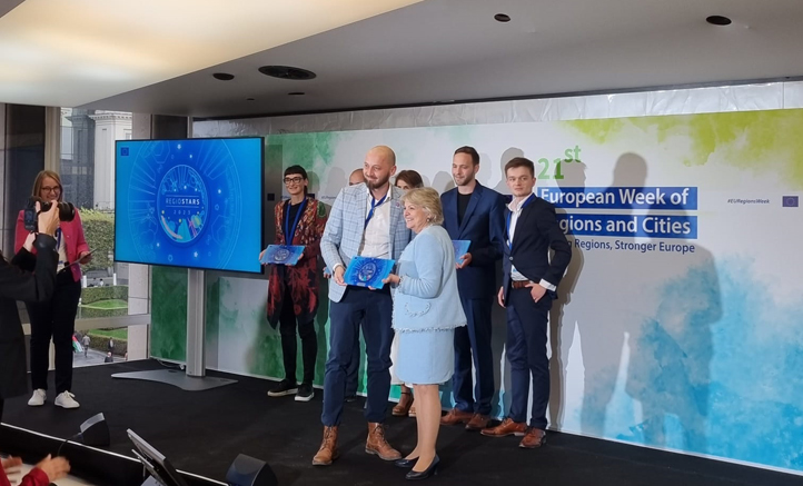 Veřejná prezentace v Bruselu (zdroj fotografií: Správa informačních technologií města Plzně)