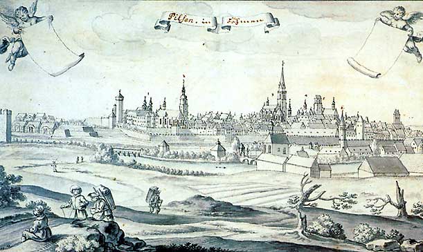 1735 - Jihovýchodní panorama města