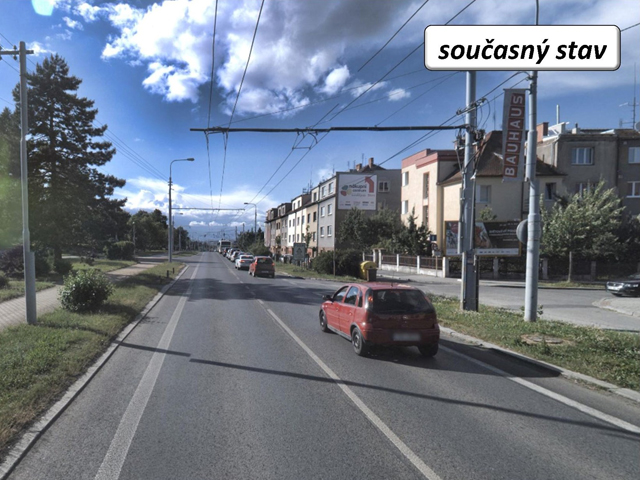 Současný stav Nepomucká ul. (zdroj foto: SVSmP)