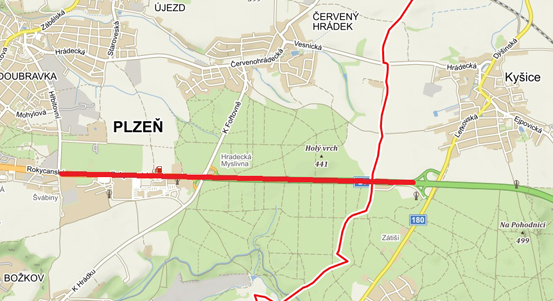 Dálniční přivaděč od sjezdu na Kyšice do Plzně prochází rekonstrukcí, uzavřela se křižovatka na Rokycanské