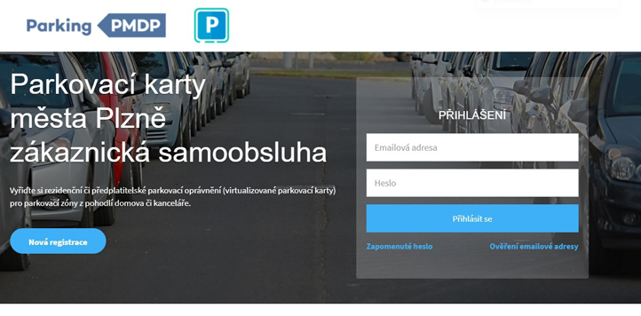Parkovací karta (možnost vyřízení online)