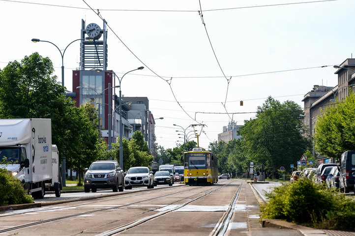 Tramvajová trať Koterovská k 20.5.2022 (fotografie: M. Pecuch)