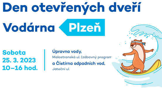 Vodárna Plzeň a Povodí Vltavy otevřou své dveře. S návštěvníky tak oslaví Světový den vody