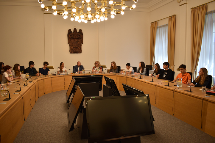 Setkání na plzeňské radnici (fotografie: B. Hájková)